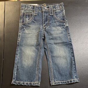 NWT Kids Dark Wash Denim Jeans with Contrast Stitching